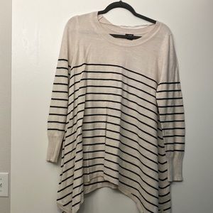 H&M sweater, pale pink/cream
